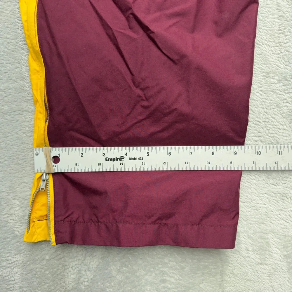 Nike Track Pants Mens Medium Maroon ASU Sun Devils Windbreaker Side Zip Athletic